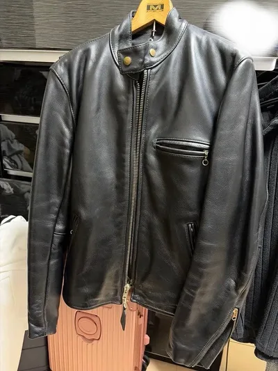 vanson Leathers シングルライダース ブラック 38