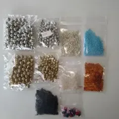 ハンドメイド用 ビーズ詰め合わせセット