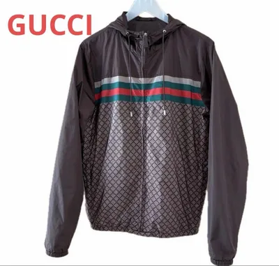 GUCCI グッチ シェリーライン ナイロンジャケット フード付き