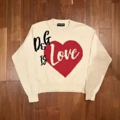 DOLCE&GABBANA D&G カシミヤ セーター ハート 長袖 イタリア製