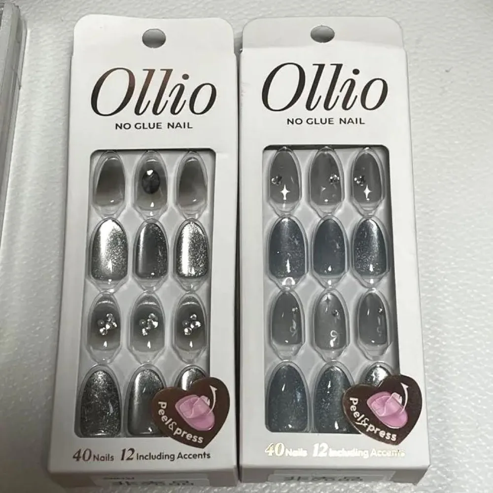 Ollio NO GLUE NAIL ネイルチップ 2点セット