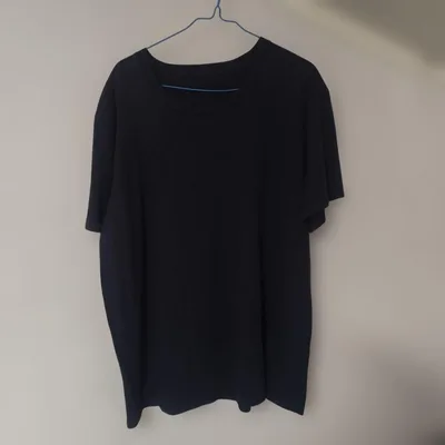 無地 クルーネック 半袖Tシャツ ネイビー
