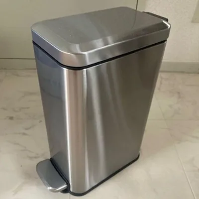 ステンレス製 ペダル式ゴミ箱 ダストボックス