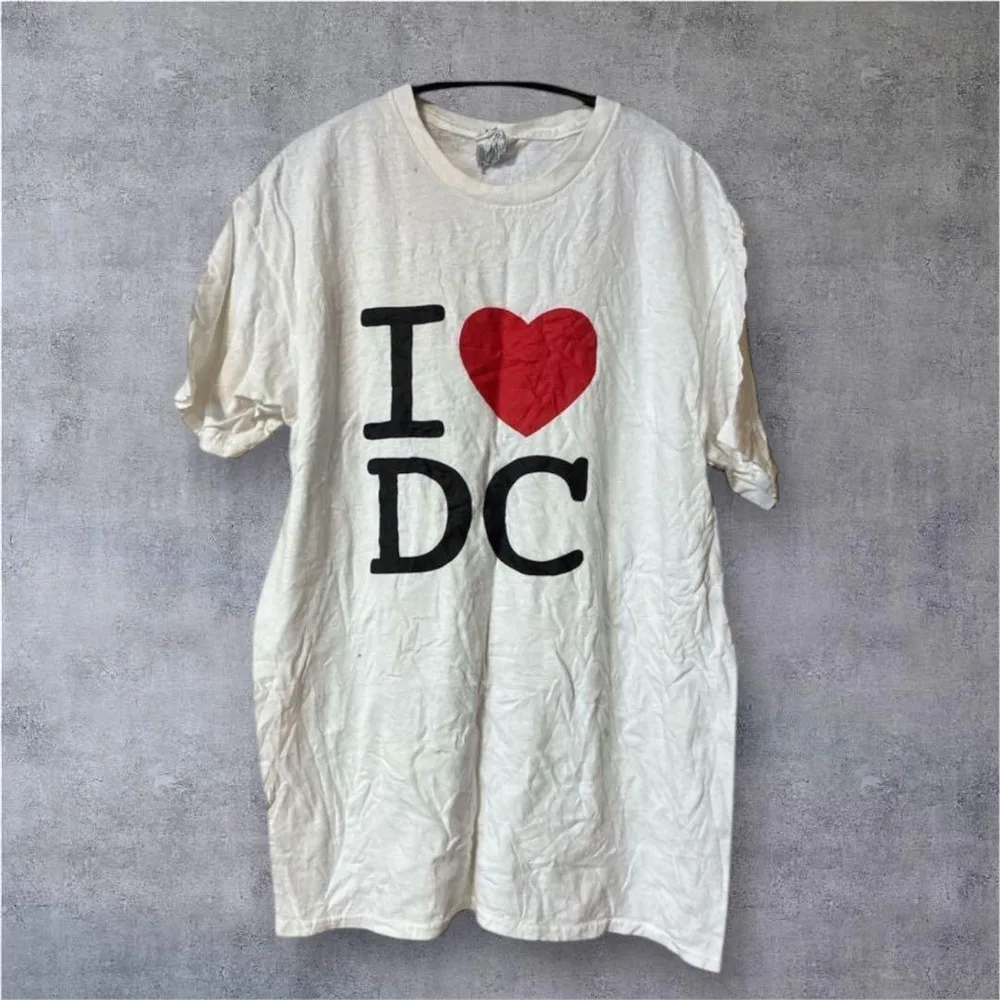 デルタ Tシャツ クルーネック 半袖 ロゴ M 白 綿 カジュアル ゆったり