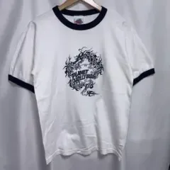 90s US古着 PLANET HOLLYWOOD Tシャツ ホワイト/ネイビー