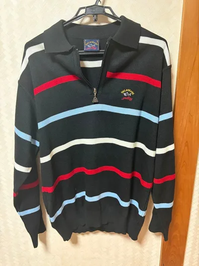Paul & Shark ハーフジップ ニット セーター XL