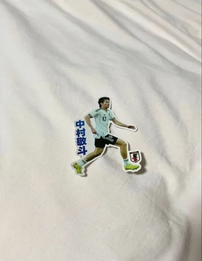 サッカー日本代表 中村敬斗 ダイカットステッカー