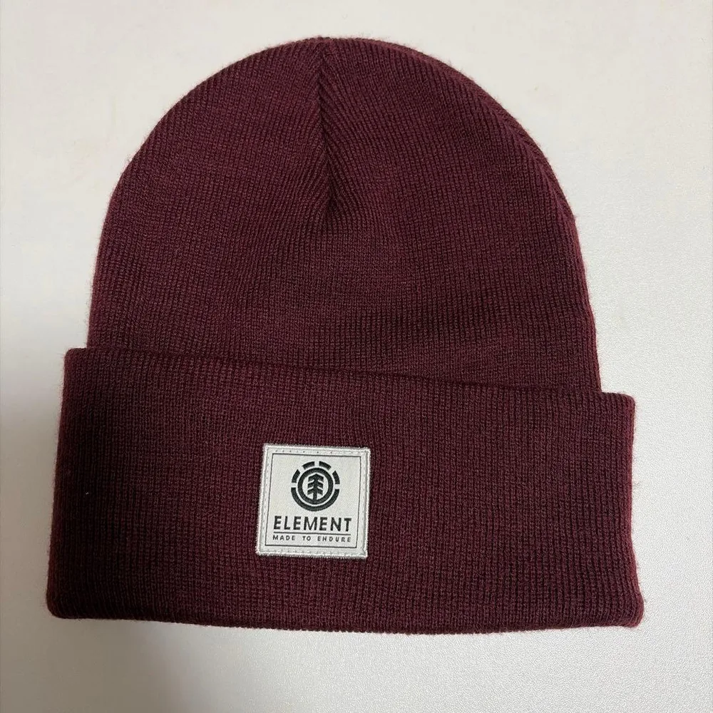 ELEMENT ニット帽 ビーニー ボルドー