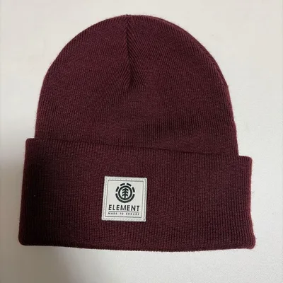 ELEMENT ニット帽 ビーニー ボルドー