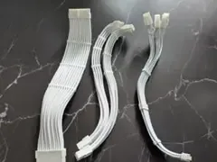 EZDIY-FAB PCIe 5.0 12VHPWR 電源専用延長ケーブル白