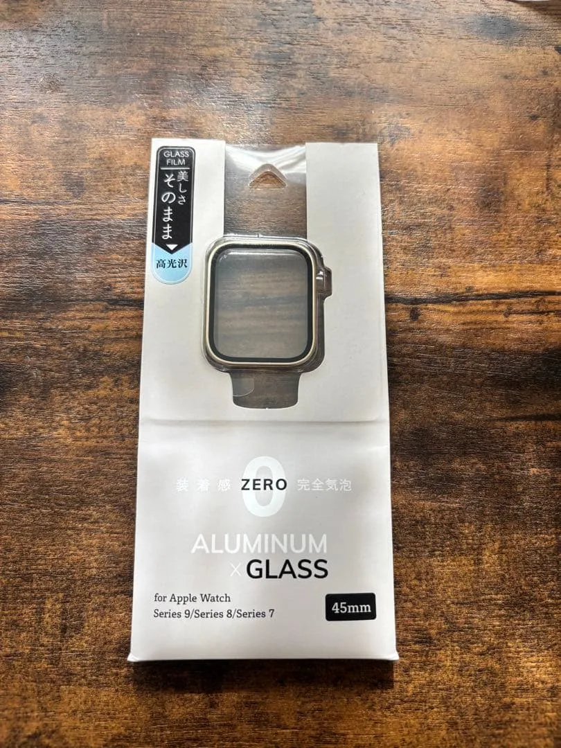 Apple Watch 45mm 保護フィルム ゴールド カバー
