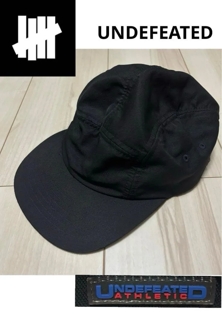 UNDEFEATED ジェットキャップ メタルバックル 5パネル ブラック