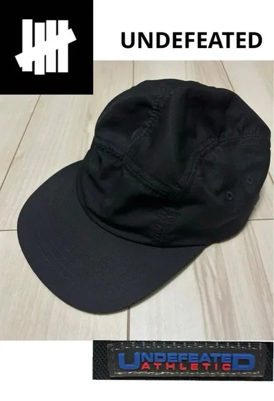 UNDEFEATED ジェットキャップ メタルバックル 5パネル ブラック