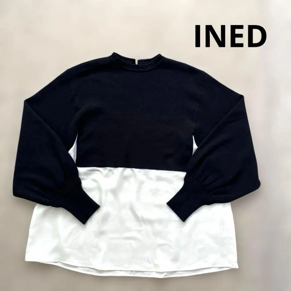 INED イネド ドッキングニット ニット ブラウス