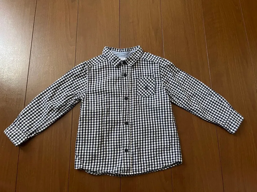 PETIT BATEAU 長袖シャツ ギンガムチェック