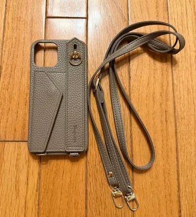 Elegante iPhone12/12pro用 スマホショルダーケース