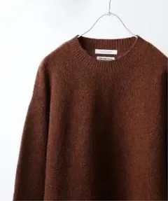 【JOURNAL STANDARD】ヤク クルーネック 厚手ニット ブラウン S
