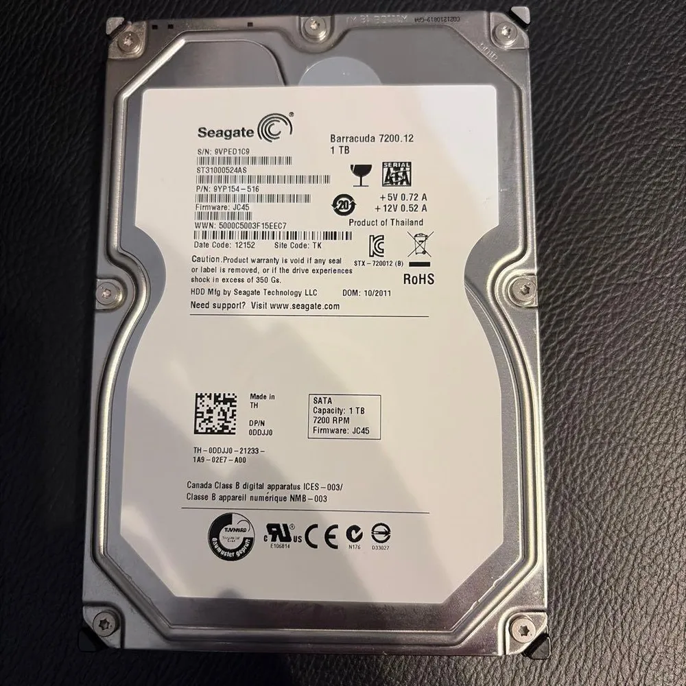 Seagate Barracuda 1TB HDD 本体