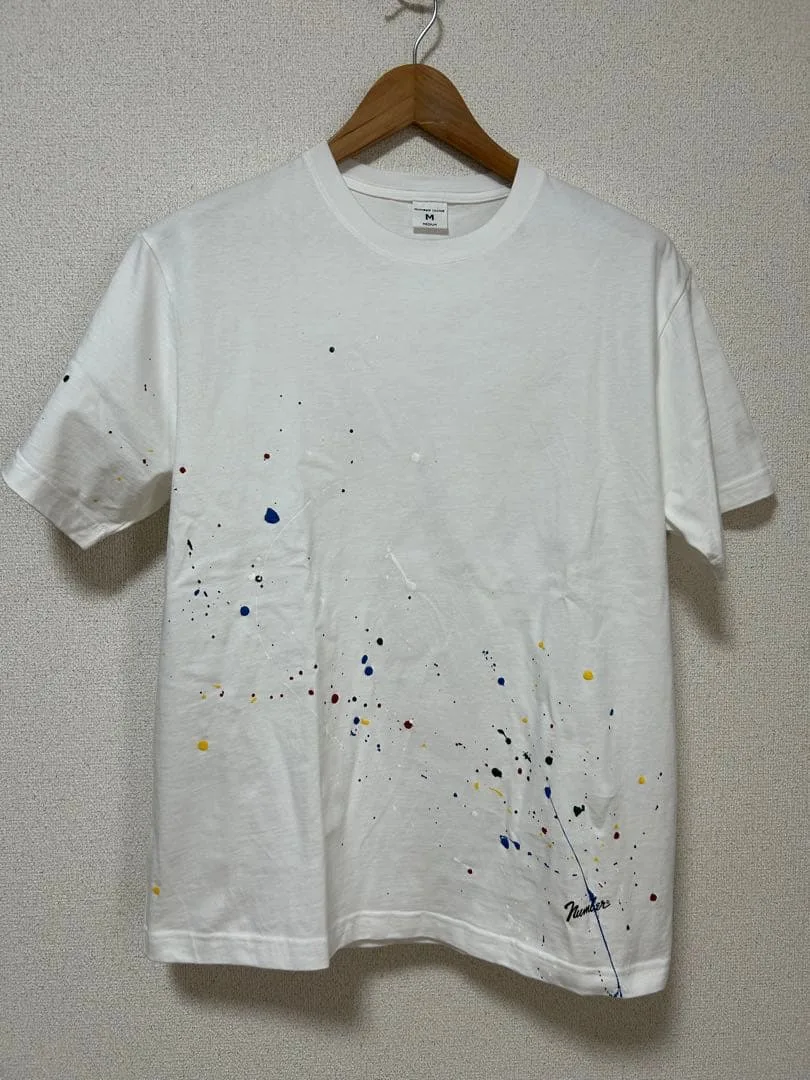NUMBER (N)INE tシャツ HAND PAINTED