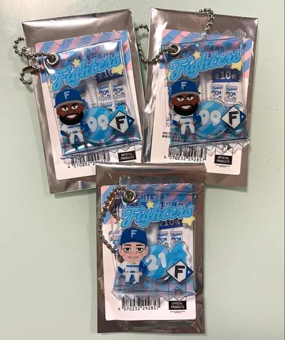 北海道日本ハムファイターズ パッケージ風キーホルダー レイエス 清宮