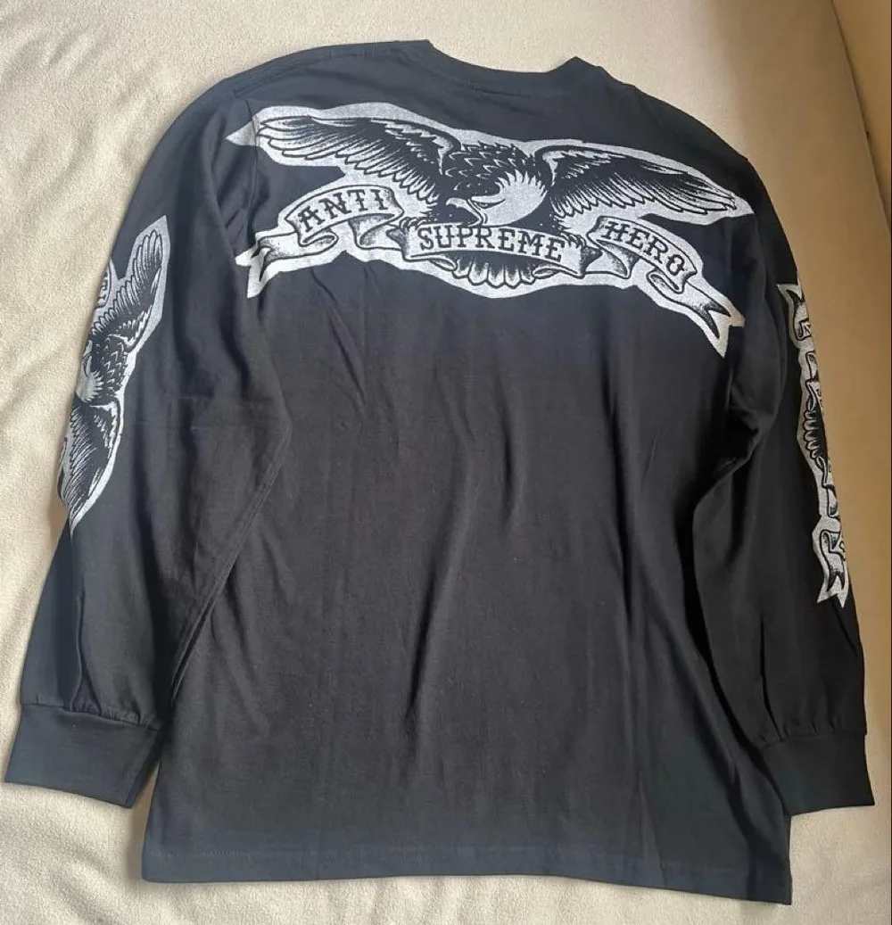 【極美品】Supreme ANTIHERO Eagle L/S Tee ロンT