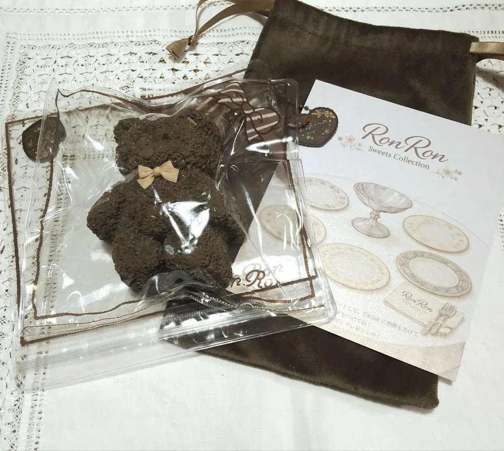 RonRon スクイーズ くま ぬいぐるみ チョコ やわやわ袋