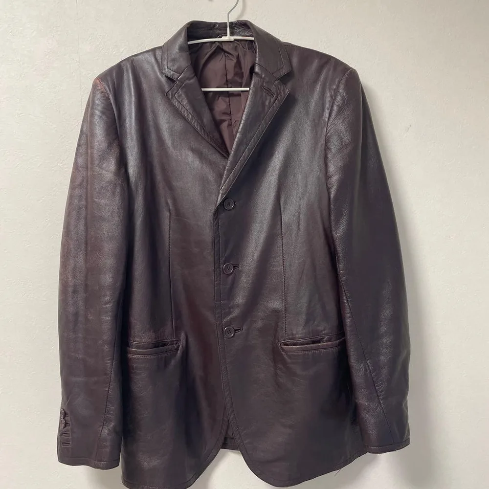 COMME CA DU MODE MEN レザーテーラードジャケット