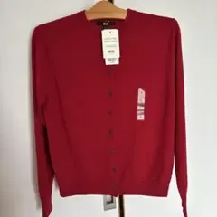 【新品未使用】UNIQLO エクストラファインメリノ クルーネックカーディガン