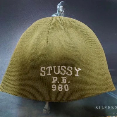 Stussy ステューシー ニット帽 ビーニー オリーブ