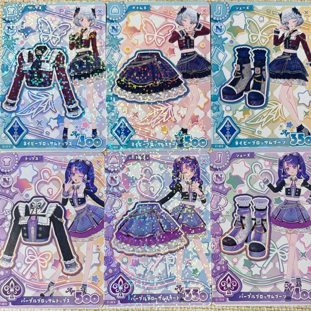 アイカツアンコール カード ネイビー ブロッサム コーデ パープル セット