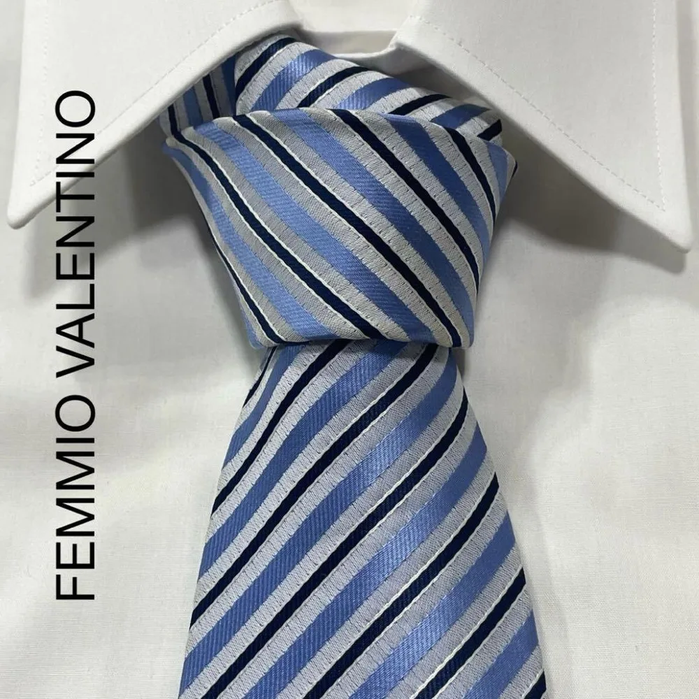 TG2418 FEMMIO VALENTINO ストライプ ポリ ネクタイ