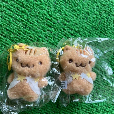 ポムポムプリン ぬいぐるみキーホルダー ベーグル