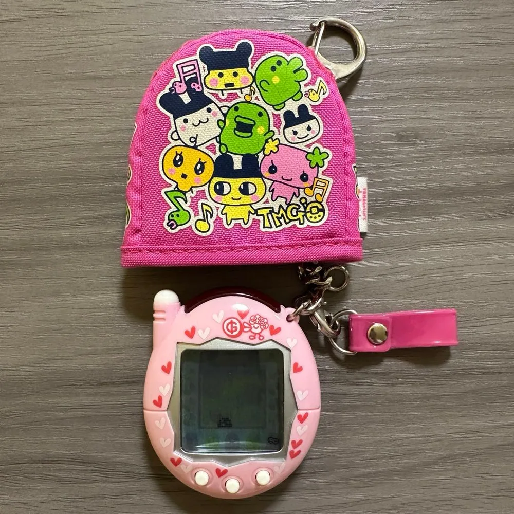 【動作確認OK】祝ケータイかいツー!たまごっちプラス ピンクケース付 2004年