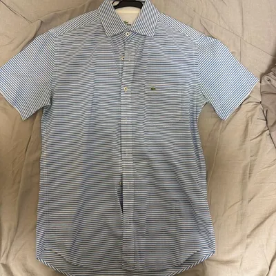LACOSTE 半袖シャツ ボーダー柄