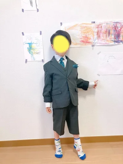 キッズ フォーマルスーツ 120 男の子 5点セット