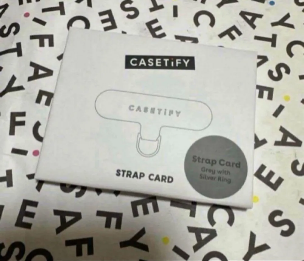 CASETiFY ストラップカード Silver Ring