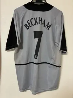 当時物 マンチェスターユナイテッド ベッカム ユニフォーム グレー