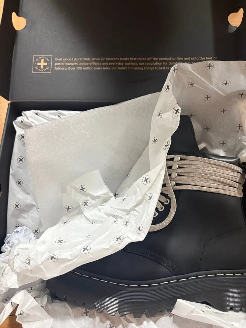 Dr. Martens x RICK OWENS STEEL TOE QUAD