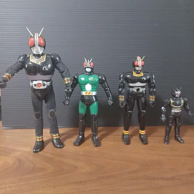 当時物 仮面ライダーブラック フィギュア4体セット