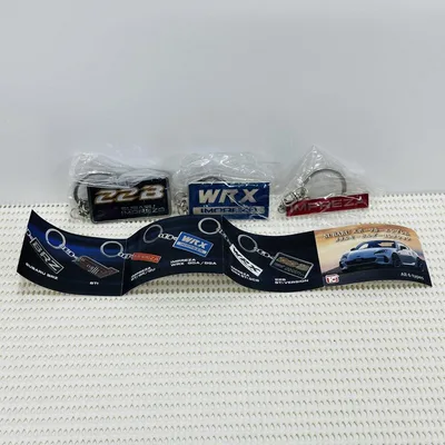 SUBARU スポーツカーエンブレムメタルキーホルダーコレクション 3種セット