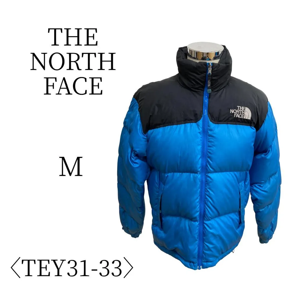 ★美品 THE NORTH FACE ノースフェイス ブルー×黒 長袖 M