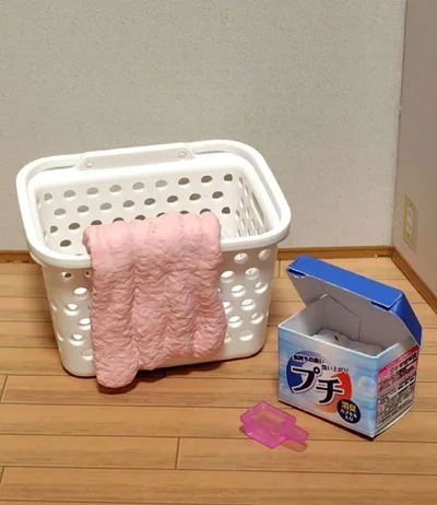 リーメント ミニチュア 洗濯かごと洗剤