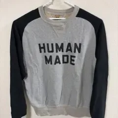 HUMAN MADE スウェット ラグラン バイカラー
