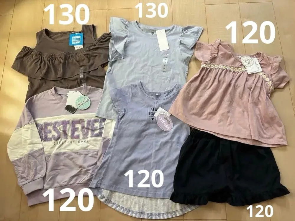 女の子 服 5点セット Tシャツ トレーナー 120〜130