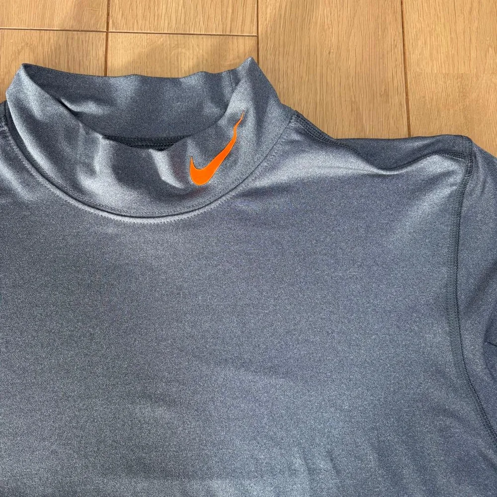 NIKE ゴルフ ナイキ モックネック ロングスリーブシャツ グレー インナー
