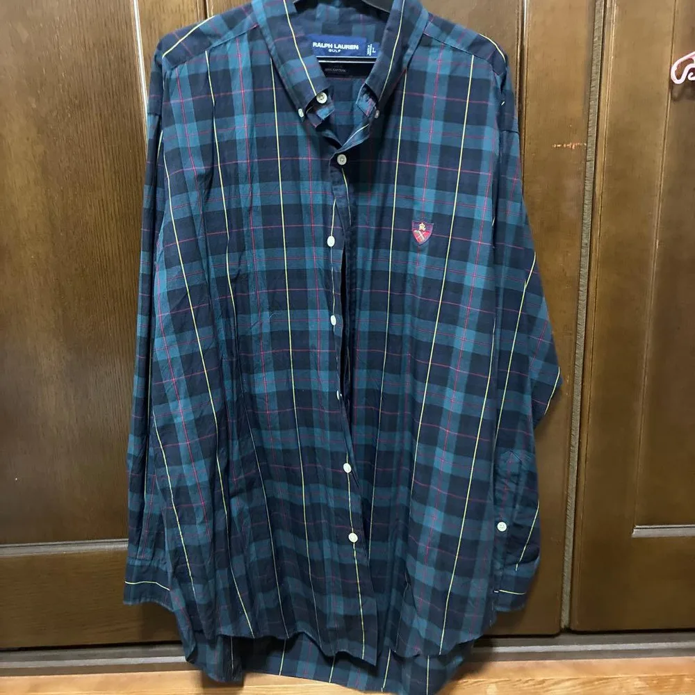 RALPH LAUREN GOLF 長袖シャツ チェック柄 L