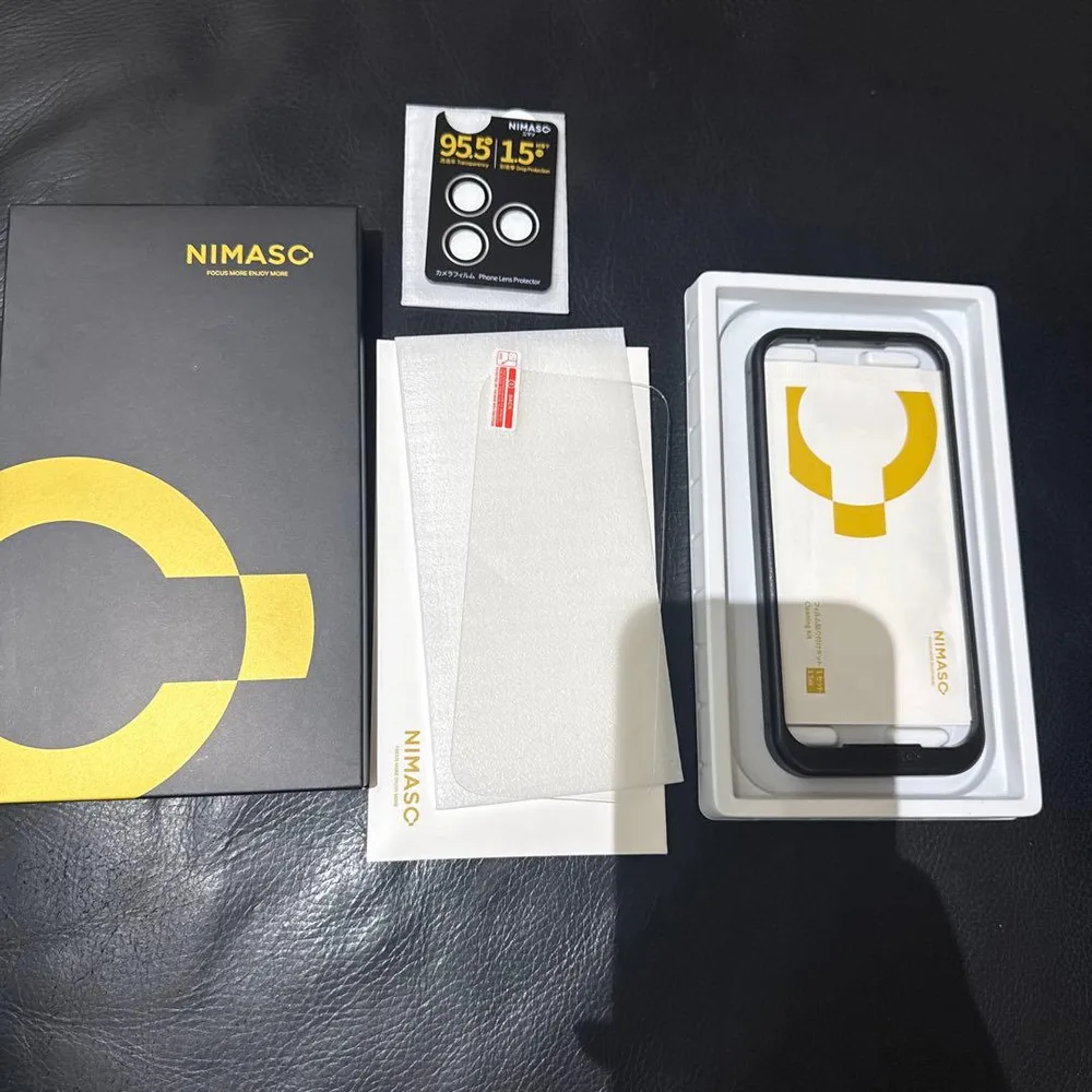 NIMASO ガラスフィルム iPhone&カメラ保護フィルム(1枚ずつ)