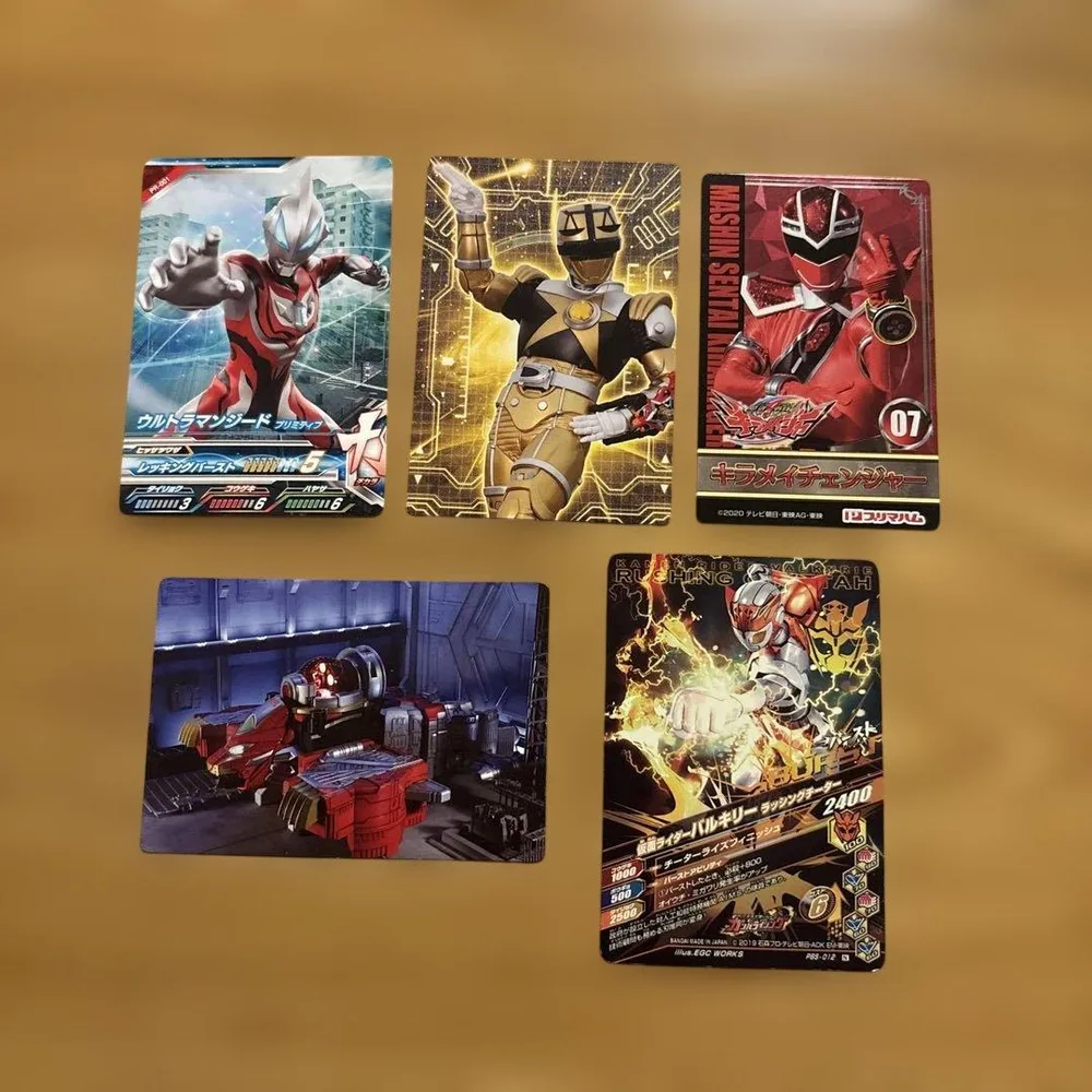 特撮ヒーロー トレーディングカード 5枚セット