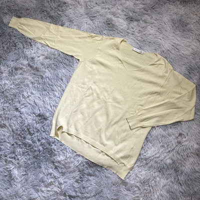 MELROSE メルローズ(F)長袖 ニット セーター イエロー 黄 レディース