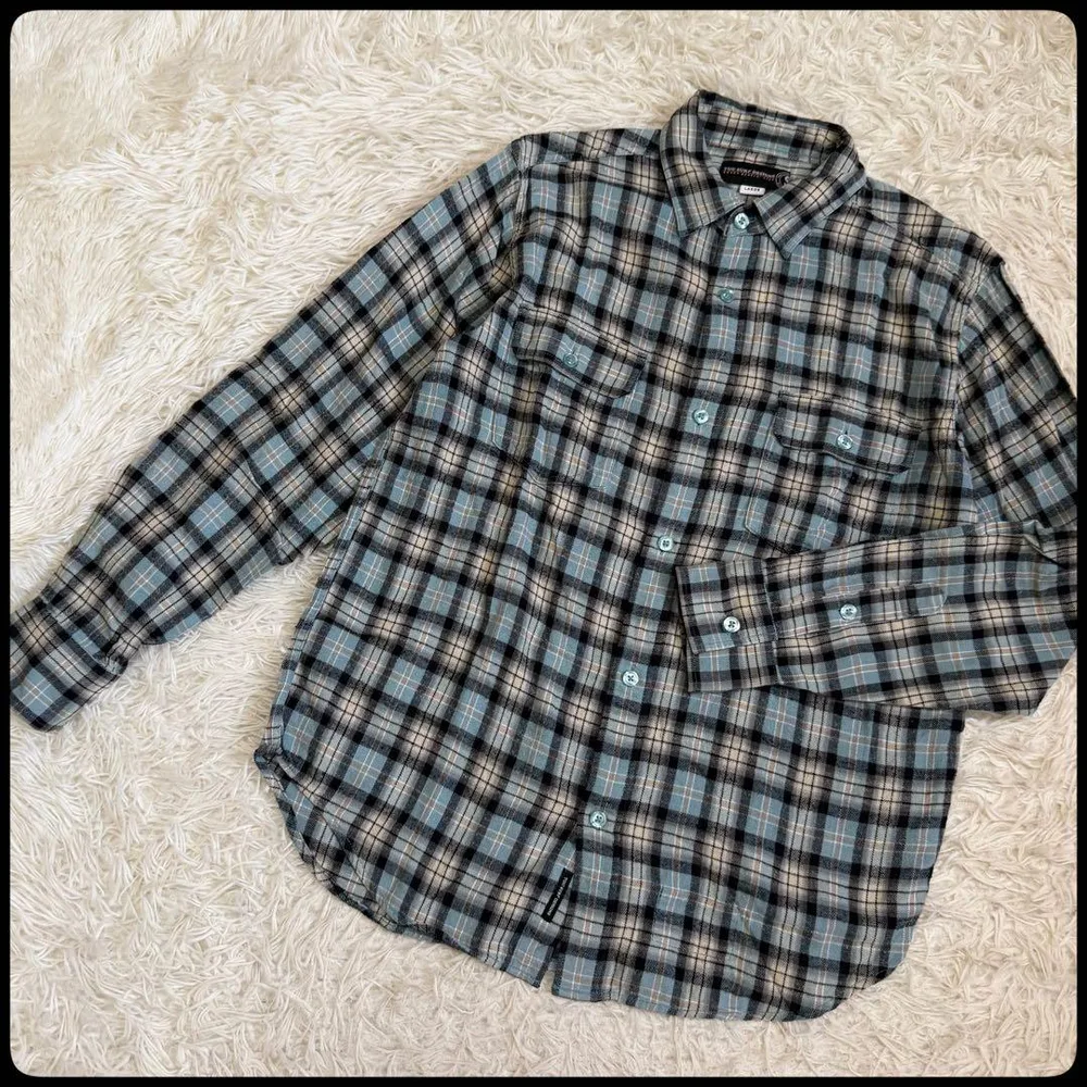 【T&C Surf Designs】チェック柄長袖フランネルシャツ L アメカジ